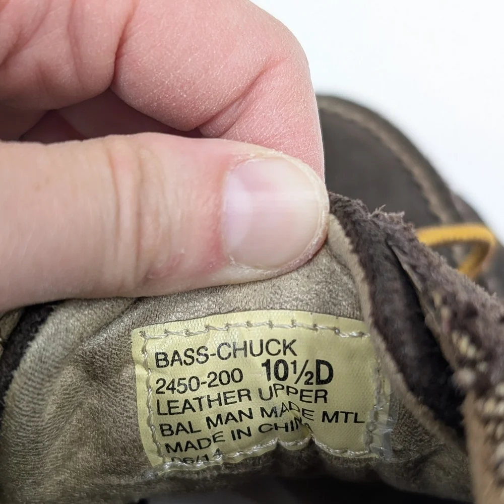 GH Bass & Co Brown Leather Bass Chuck Chukka Boots Mens Lace Up 10.5D